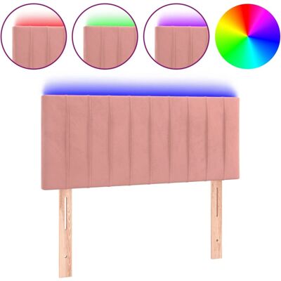 Tête de lit LED en Velours Rose vidaXL 3121897 - Tête de lit - Publicité Tête de lit LED en Velours Rose vidaXL 3121897 - Tête de lit - Publicité