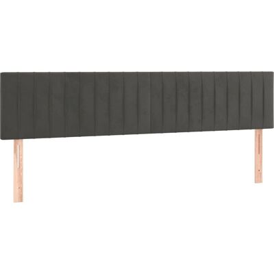 Tête de lit Maison Chic avec LED - Réglable, Velours, Gris Foncé - Tête de lit avec LED - Publicité Tête de lit Maison Chic avec LED - Réglable, Velours, Gris Foncé - Tête de lit avec LED - Publicité