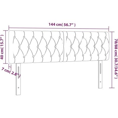vidaXL LED-Kopfteil Schwarz - Kopfteil mit LED-Beleuchtung - Bettzubehör vidaXL LED-Kopfteil Schwarz - Kopfteil mit LED-Beleuchtung - Bettzubehör