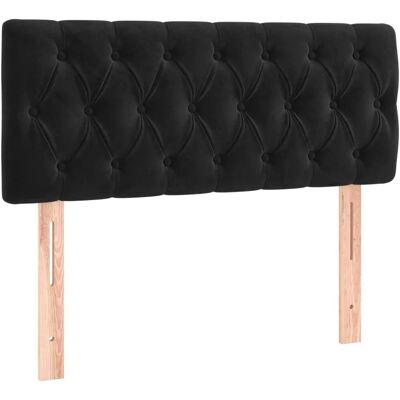 vidaXL - Schwarzes Samt LED-Kopfteil 100x7x78/88 cm vidaXL - Schwarzes Samt LED-Kopfteil 100x7x78/88 cm