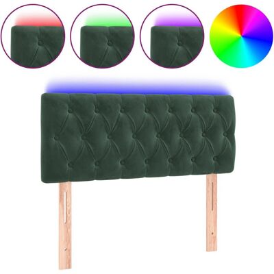 vidaXL LED-Kopfteil Dunkelgrün - Kopfteil, Höhenverstellbar, Stilvoll vidaXL LED-Kopfteil Dunkelgrün - Kopfteil, Höhenverstellbar, Stilvoll