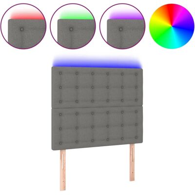 VidaXL Kopfteil - Verstellbares LED Dunkelgrau Bettgestell VidaXL Kopfteil - Verstellbares LED Dunkelgrau Bettgestell