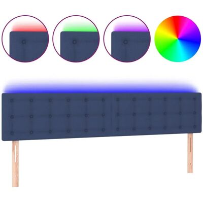 VidaXL Kopfhauptteil - Blau - Verstellbare Höhe - Elegantes LED-Design - Kopfteil VidaXL Kopfhauptteil - Blau - Verstellbare Höhe - Elegantes LED-Design - Kopfteil