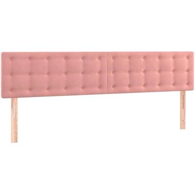 VidaXL Rosa Samt LED-Kopfteil - Bettkopf mit LED VidaXL Rosa Samt LED-Kopfteil - Bettkopf mit LED