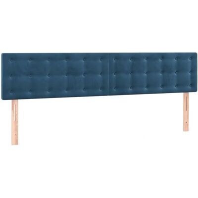 Vidaxl Donkerblauw Fluwelen LED Hoofdbord - Hoofdbord met LED-verlichting Vidaxl Donkerblauw Fluwelen LED Hoofdbord - Hoofdbord met LED-verlichting
