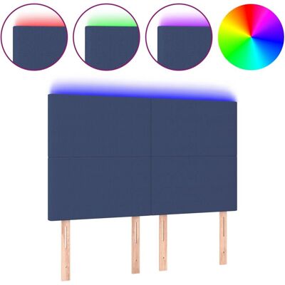 VidaXL Kopfteil - Blau, Verstellbar, LED-Lichter - Kopfteil VidaXL Kopfteil - Blau, Verstellbar, LED-Lichter - Kopfteil