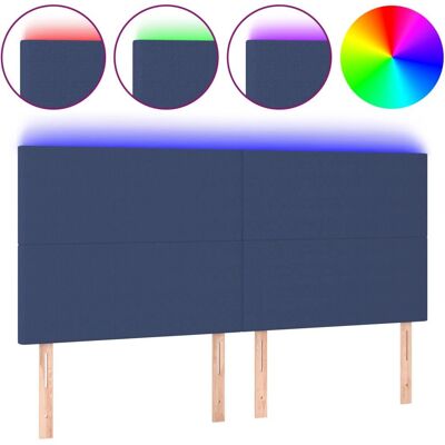 vidaXL Kopfteil - Verstellbares Blau LED Modernes Kopfteil vidaXL Kopfteil - Verstellbares Blau LED Modernes Kopfteil