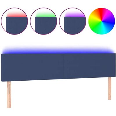 vidaXL Kopfteil/Fußteil - Blau - Verstellbar, LED, 200cm vidaXL Kopfteil/Fußteil - Blau - Verstellbar, LED, 200cm
