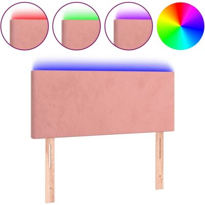 VidaXL Pink Velvet LED-Kopfteil - Kopfteil VidaXL Pink Velvet LED-Kopfteil - Kopfteil