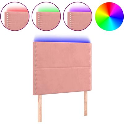 VidaXL Kopfteil mit LED-Beleuchtung - Pink - Kopfteil mit LED-Lichtern VidaXL Kopfteil mit LED-Beleuchtung - Pink - Kopfteil mit LED-Lichtern