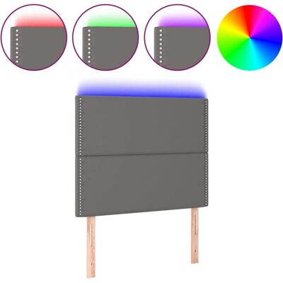 VidaXL Kopfteil Grau - LED Verstellbar Modernes Bett VidaXL Kopfteil Grau - LED Verstellbar Modernes Bett