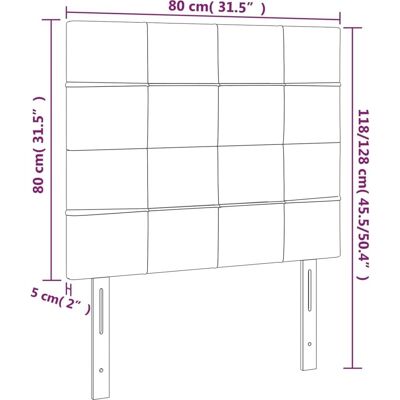 vidaXL Taupe LED-Kopfteil - Kopfteil vidaXL Taupe LED-Kopfteil - Kopfteil