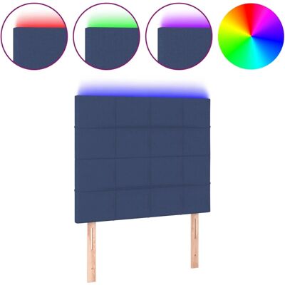VidaXL Kopfteil Blau - Verstellbares LED Modernes Bett VidaXL Kopfteil Blau - Verstellbares LED Modernes Bett