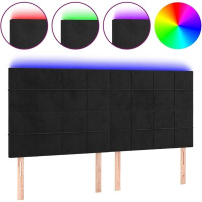 Tête de lit LED en Velours Moderne - Accessoire de Lit Tête de lit LED en Velours Moderne - Accessoire de Lit