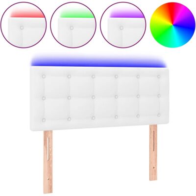 VidaXL Weiß LED-Kopfhauptteil - Bettrahmen-Zubehör VidaXL Weiß LED-Kopfhauptteil - Bettrahmen-Zubehör