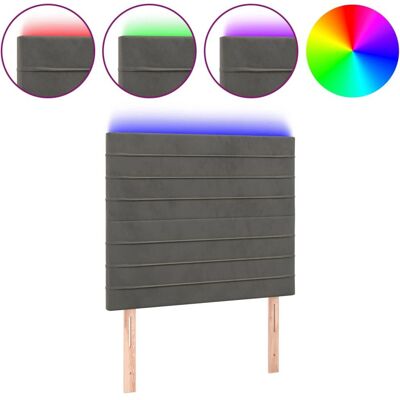 vidaXL LED Kopfhaupt Dunkelgrau - Kopfteil vidaXL LED Kopfhaupt Dunkelgrau - Kopfteil