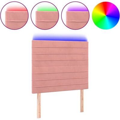 VidaXL Kopfteil Pink Samt LED - Kopfteil, Pink, Samt, Verstellbar, Modern VidaXL Kopfteil Pink Samt LED - Kopfteil, Pink, Samt, Verstellbar, Modern