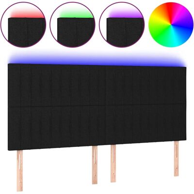 Maisonchic Kopfteil mit LED-Lichtern - Schwarz - Kopfteil mit LED-Lichtern Maisonchic Kopfteil mit LED-Lichtern - Schwarz - Kopfteil mit LED-Lichtern