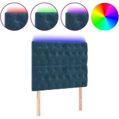VidaXL 3122806 Kopfteil - Verstellbares LED-Blau-Velours-Kopfteil - Kopfteil VidaXL 3122806 Kopfteil - Verstellbares LED-Blau-Velours-Kopfteil - Kopfteil