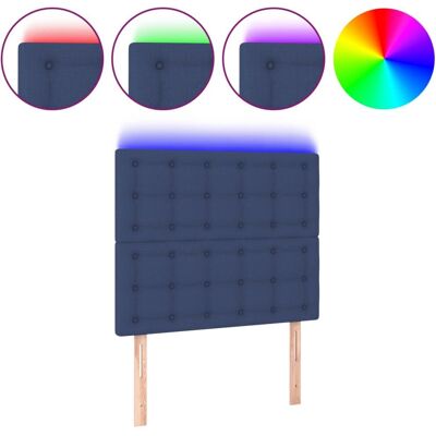 vidaXL Kopfteil - Verstellbares blaues LED-Bettgestell vidaXL Kopfteil - Verstellbares blaues LED-Bettgestell