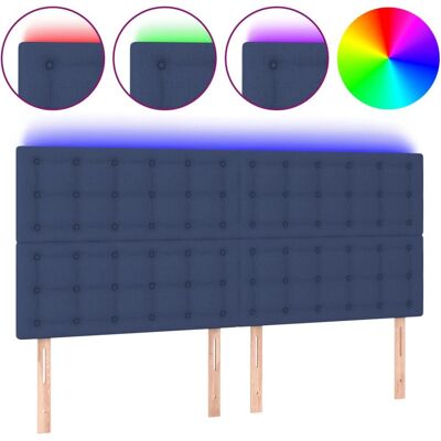 vidaXL Kopfteil - Blau - Verstellbare LED-Licht - Kopfteil vidaXL Kopfteil - Blau - Verstellbare LED-Licht - Kopfteil