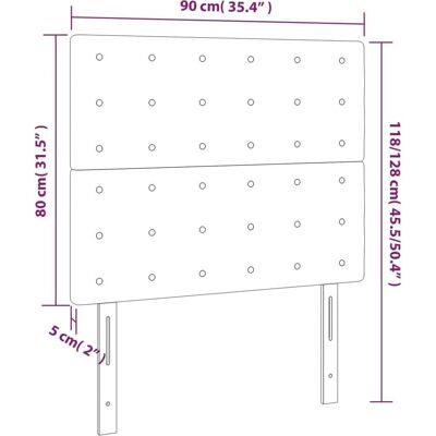 Vidaxl Rosa Samt LED-Kopfteil - Kopfteil Vidaxl Rosa Samt LED-Kopfteil - Kopfteil