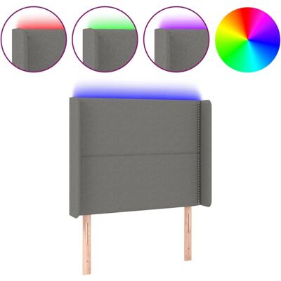VidaXL Kopfteil mit LED - Modernes verstellbares Dunkelgraues Kopfteil VidaXL Kopfteil mit LED - Modernes verstellbares Dunkelgraues Kopfteil