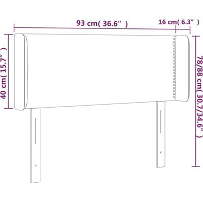 Maisonchic Modell 93x16x78/88 cm - Kopfteil mit LED Maisonchic Modell 93x16x78/88 cm - Kopfteil mit LED