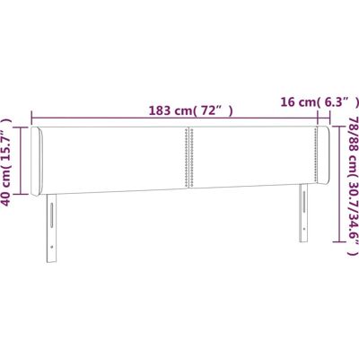 vidaXL LED Kopfteil Blau Höhenverstellbar - Kopfteil mit LED vidaXL LED Kopfteil Blau Höhenverstellbar - Kopfteil mit LED