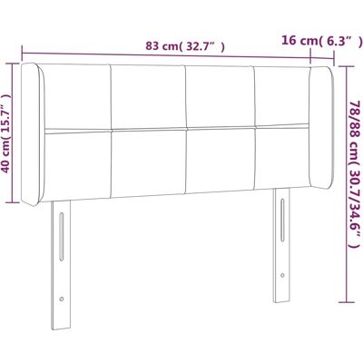 vidaXL Verstellbares LED-Kopfteil - Modernes Bettzubehör vidaXL Verstellbares LED-Kopfteil - Modernes Bettzubehör