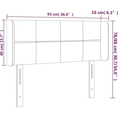 vidaxl Blaue LED-Kopfteil - Modernes Bettzubehör vidaxl Blaue LED-Kopfteil - Modernes Bettzubehör