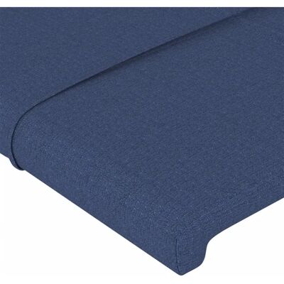 maison chic LED-Kopfteil - Verstellbares blauer Stoff modernes Bett maison chic LED-Kopfteil - Verstellbares blauer Stoff modernes Bett