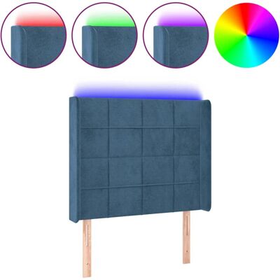 VidaXL Kopfteil - Verstellbares LED Dunkelblau VidaXL Kopfteil - Verstellbares LED Dunkelblau