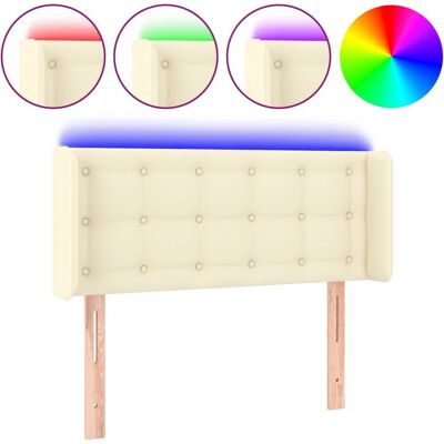 vidaXL 3123310 Kopfteil - Modernes LED, Creme vidaXL 3123310 Kopfteil - Modernes LED, Creme