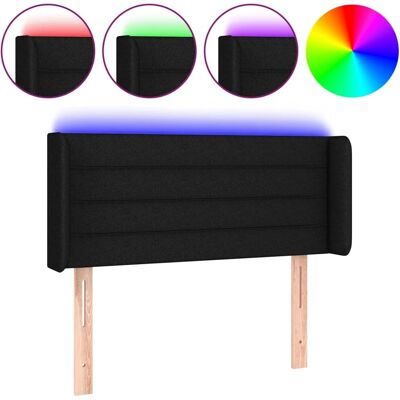 vidaXL Modernes LED-Kopfteil Schwarz 93x16x78/88 cm vidaXL Modernes LED-Kopfteil Schwarz 93x16x78/88 cm