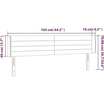 Maisonchic Verstellbares Grau Stoff LED Kopfteil - Kopfteil Maisonchic Verstellbares Grau Stoff LED Kopfteil - Kopfteil