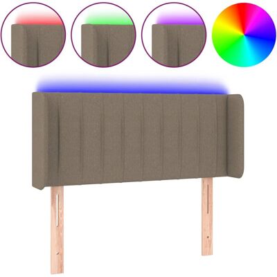 vidaXL Kopfteil Taupe - Kopfteil mit LED-Lichtern vidaXL Kopfteil Taupe - Kopfteil mit LED-Lichtern