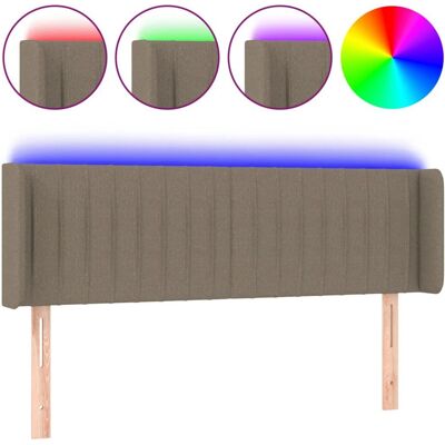 VidaXL Kopfteil mit LED, Verstellbar, Taupe VidaXL Kopfteil mit LED, Verstellbar, Taupe