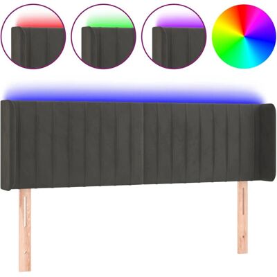 vidaXL Kopfteil - Dunkelgrau - Elegantes Design mit LED vidaXL Kopfteil - Dunkelgrau - Elegantes Design mit LED