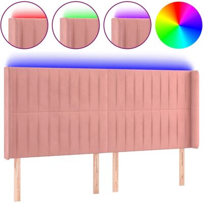 VidaXL Rosa Samt LED-Kopfteil - Kopfteil VidaXL Rosa Samt LED-Kopfteil - Kopfteil