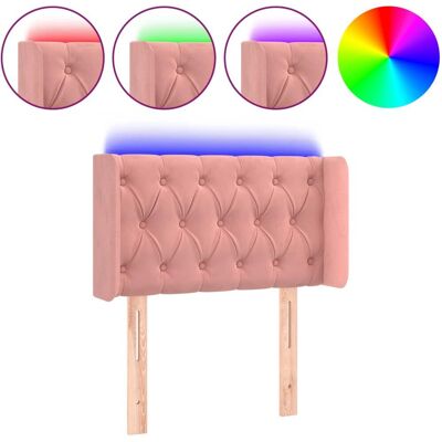 VidaXL Rosa Samt LED-Kopfteil - Kopfteil VidaXL Rosa Samt LED-Kopfteil - Kopfteil