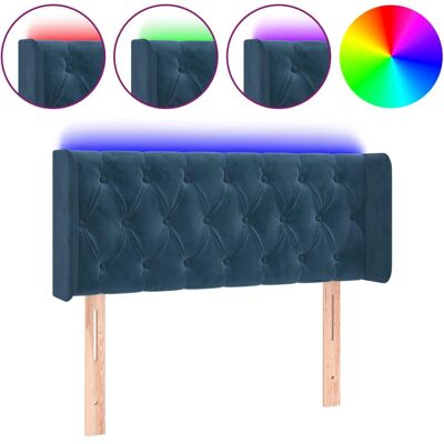 vidaXL Kopfteil - Samtblau - LED verstellbar - Bett Kopfteil vidaXL Kopfteil - Samtblau - LED verstellbar - Bett Kopfteil