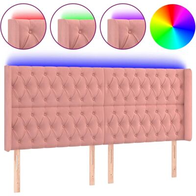 VidaXL Rosa Kopfteil mit LED - Modernes Schlafzimmerdekor VidaXL Rosa Kopfteil mit LED - Modernes Schlafzimmerdekor