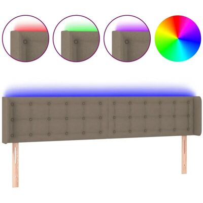 VidaXL Kopfteil - Taupe - Verstellbar LED - Schlafzimmerzubehör VidaXL Kopfteil - Taupe - Verstellbar LED - Schlafzimmerzubehör