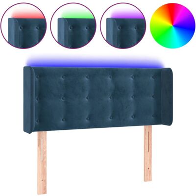 VidaXL Kopfhauptteil - Verstellbar Samt LED Dunkelblau VidaXL Kopfhauptteil - Verstellbar Samt LED Dunkelblau