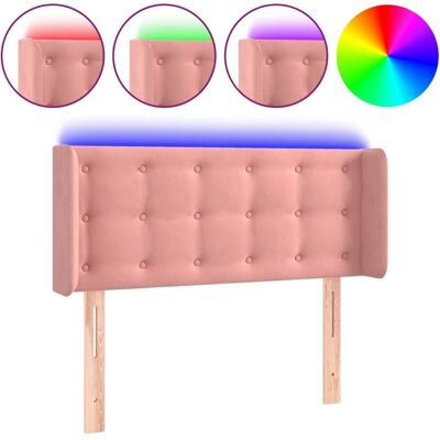 vidaXL 3123717 Pink Samt LED Kopfhaupt - Kopfteil vidaXL 3123717 Pink Samt LED Kopfhaupt - Kopfteil