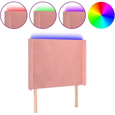 VidaXL Kopfteile - Pink - Samt - Höhenverstellbar - Bettausstattung VidaXL Kopfteile - Pink - Samt - Höhenverstellbar - Bettausstattung