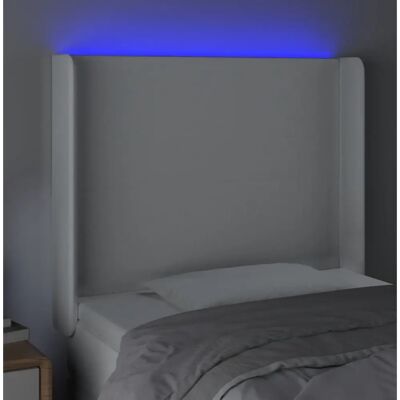 Cabecero LED Blanco MAISONCHIC - Moderno, Ajustable, Duradero Cabecero LED Blanco MAISONCHIC - Moderno, Ajustable, Duradero