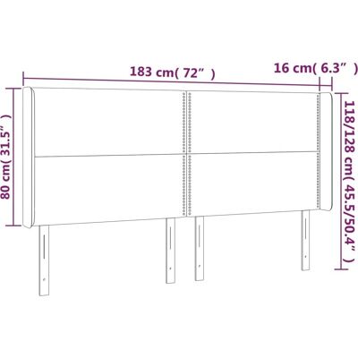 vidaXL Blaues LED-Kopfteil - Modernes Schlafzimmerdekor vidaXL Blaues LED-Kopfteil - Modernes Schlafzimmerdekor