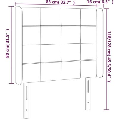 MAISONCHIC Modell: 83x16x118/128 cm - Kopfteil mit LED MAISONCHIC Modell: 83x16x118/128 cm - Kopfteil mit LED
